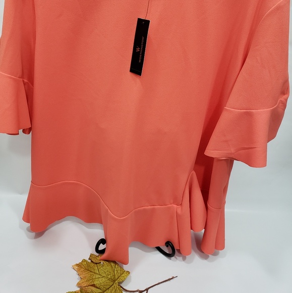 Worthington - women blouse, hot coral - Picture 2 of 2